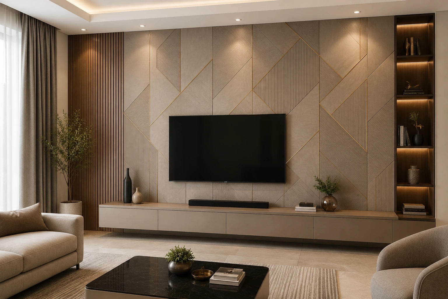 Decorative laminate wall panels - wall panelling services in Delhi NCR